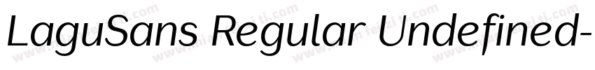 LaguSans Regular Undefined字体转换